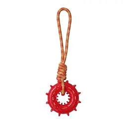 Іграшка для жування Derby TPR Ring + Rope Dog Toy