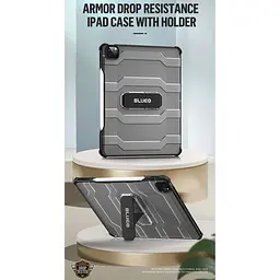 Чохол Blueo Drop Resistance with Kickstand для Apple iPad Pro 13` (2024-2025) Black [142163] - мініатюра 11