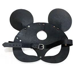 Шкіряна маска зайчика Art of Sex - Mouse Mask, колір Чорний - мініатюра 4