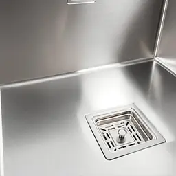 Кухонна мийка Platinum Handmade нержавійка 78х50 R (один отвір, квадратний сифон 3.0/1.0 мм) - мініатюра 5