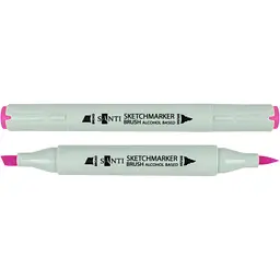 Набір спиртових маркерів Santi Brush SA-18 фуксія 6 шт. (390898)