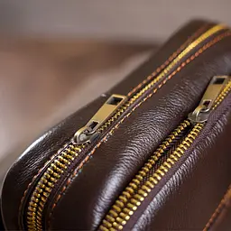 Сумка чоловіча гладка 14733 Vintage коричнева - мініатюра 3