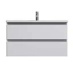 Тумба підвісна AM.PM X - Joy 100 см з умывальником (M85-FHX1002-WC1002WG38) - мініатюра 8
