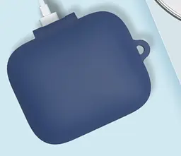 Чохол-накладка DK Silicone Candy Friendly із карабіном для OnePlus Buds Pro 2 (dark blue) - мініатюра 3