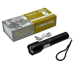 Ручной фонарь BL-X721-P50 + 10SMD zoom + PowerBank + Type-C + 18650 (3+4режима) - мініатюра 2