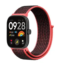 Ремінець нейлоновий ArmorStandart для Xiaomi Mi Band 9 Pro / 8 Pro / Redmi Watch 4 / Redmi Watch 5 Black/Pink (ARM73979)