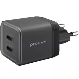 Зарядний адаптер - блок Proove Pure GaN Max 67W (Type-C + Type-C) WCPU67022201 чорний - мініатюра 4