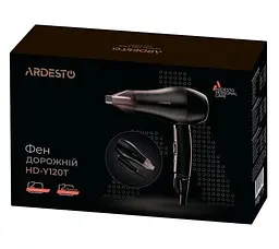 Фен HD-Y120T, Black, 1200W ARDESTO teh0023491 - мініатюра 4