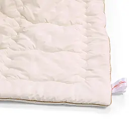 Ковдра вовняна MirSon Gold Silk Hand Made №167, літня, 200x220 см, біла - мініатюра 8