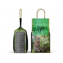 Наповнювач гігієнічний Forest Cat вівсяний, універсальний, 5 кг - мініатюра 4