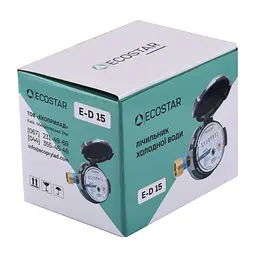 Лічильник холодної води Ecostar DN15 1/2″ E-D R160 000022843 - мініатюра 5