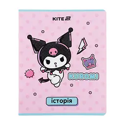 Зошит Kite предметний Kuromi 48 аркуші, клітинка, історія (HK25-240-4)