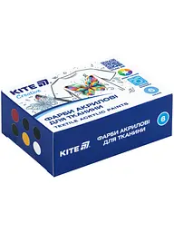 Фарби акрилові 6 кол. 20 мл KITE Creative (K-277)