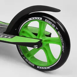 Самокат Best Scooter 89х52х90 см Чорно-зелений 000231487 - мініатюра 4