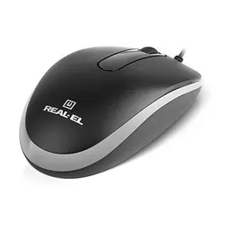 Мишка REAL-EL RM-215 USB Black/Gray (EL123200037) - мініатюра 7