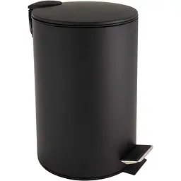 Відро для сміття Eco Fabric з педаллю 12 л матове чорне (EF-2438-12L)