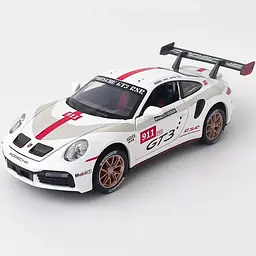 Колекційна металева модель автомобіля АвтоЕксперт Porsche 911 GT3 RSR з інерцією, світлом та звуком 1:32 - мініатюра 4