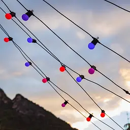 Twinkly Гірлянда Smart LED Twinkly Festoon RGB 20, G45, Gen II, IP44, 10м, кабель чорний - мініатюра 5
