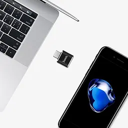 Перехідник Hoco UA5 Type-C to USB Black (64121) [78131] - мініатюра 5
