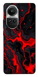 TPU чохол Demsky Black red marble для Oppo Reno 10