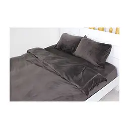 Постільна білизна MirSon Велюр Winter Frost 28-0003 Brown Velvet Сімейний (2200003993745) - мініатюра 2