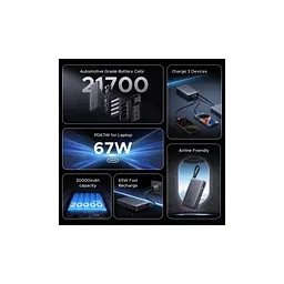 Батарея універсальна Ugreen 20000 mAh 67W Cable Space gray (U_55996B) - мініатюра 4