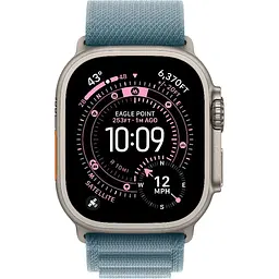 Смарт-годинник Apple Watch Ultra 3 49mm Natural Titanium Case with Light Blue Alpine Loop Medium (MEWM4) [145310] - мініатюра 2