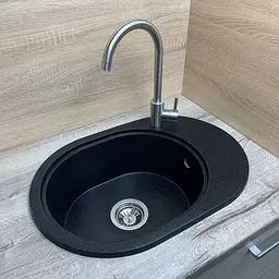 Кухонна мийка Adamant Ovale 610x420x180 антрацит 649223, Антрацит - мініатюра 2