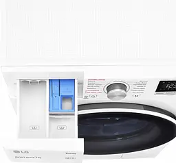 Пральна машина LG з фронтальним завантаженням F2V5HS0W, 7кг, 1200, A+++-20%, Пар, глибина 45см, Дисплей, Інвертор, Білий (F2V5HS0W) - мініатюра 12
