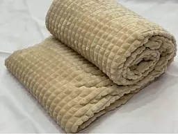 Плед Ecotton 150х200 см із мікрофібри кремовий Greish Beige (23081)