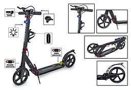 Самокат Scale Sports 46х13х88-103 см Чорний 000231456 - мініатюра 3