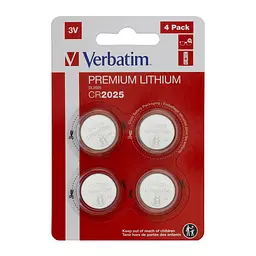 Батарейка Verbatim CR 2025 Lithium 3V x 4 (49532)