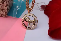 Кулон зодіак Xuping Jewelry овен 2.5 см золотистий