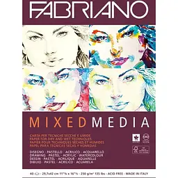 Склейка для змішаних технік Fabriano Mixed Media А3 250г/м2 40л