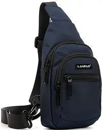 Сумка чоловіча через плече Lanpad Синя