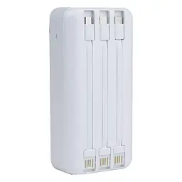 Універсальний мобільний акумулятор Remax Lesu RPP-103 30000 mAh (Білий) - мініатюра 4