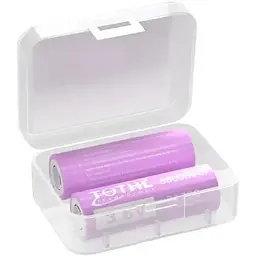 TQTHL Змінна акумуляторна літій-іонна батарея 5500mah 3.6V з плоским верхом і органайзер для батарей (2шт)