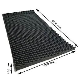 Авто Шумоізоляція ACOUSTICS Sound Wave самоклейка 15 мм 800 х 500 мм 1 шт - мініатюра 2