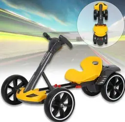 Машина дитяча електро HL-B6 з аккум.6V, 4.5A, 6км.ч, до 50кг, 3-8 років +пульт ДК жовта