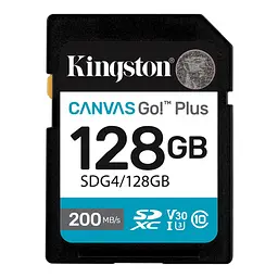 Карта пам`ятi SDXC 128GB UHS-I/U3 Class 10 Kingston Canvas Go! Plus R200/W200MB/s (SDG4/128GB)
