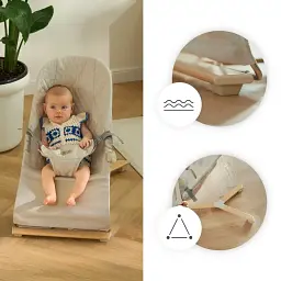 Шезлонг-гойдалка Kinderkraft Mimi Nordic Breeze (KBMIMI00NOR0000) - мініатюра 9