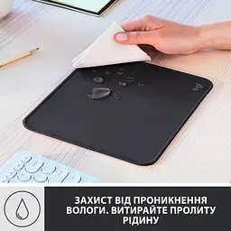 Килимок для мишки Logitech Mouse Pad Studio Series Graphite (956-000049) - мініатюра 3