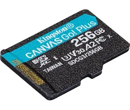 Карта пам'яті Kingston microSDXC Canvas Go! Plus 256Gb Class 10 UHS-1 U3 [SDCG3/256GB] + SD адаптер [66805] - мініатюра 4
