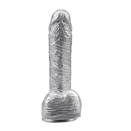 Фалоімітатор Dark Muscle Ben Dover 19.5 сріблястий - мініатюра 4