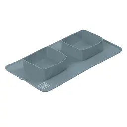 Миска складана Waudog Silicone 385х230х50 мм сірий - мініатюра 3