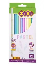 Олівці кольорові Pastel Kids Line, 12 кольорів