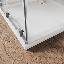 Двері у нішу Koer Walk-In розсувні Sr SD07-120x200-L-TR-01 прозоре скло Easy Clean 8мм Хром KR5686, Ліва, прозорий, хром - мініатюра 4