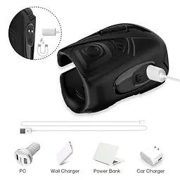 Насадка на пеніс Mechwarrior Black, 9 vibration functions Boss Series 52-00094 100567 - мініатюра 10