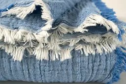 Покривало Lotus Home - Larna muslin blue 160x200 - мініатюра 4