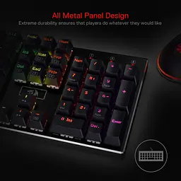 Механічна клавіатура Redragon K556 RGB 104 клавіші Red Switch Hot-Swap, англійська розкладка - мініатюра 2